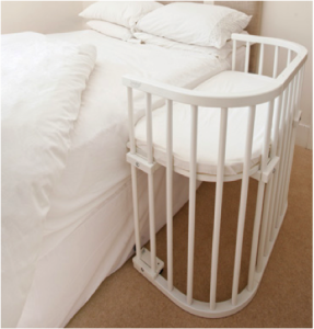 bassinet attached to bed