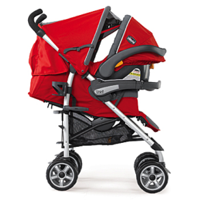 photo of a stroller that allows room for carseat
