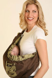 Women carrying baby in sling
