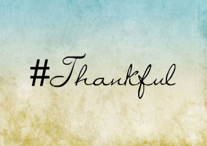 Image says #Thankful