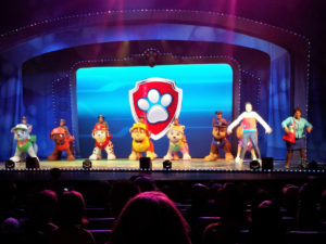 Photo of Paw Patrol on stage