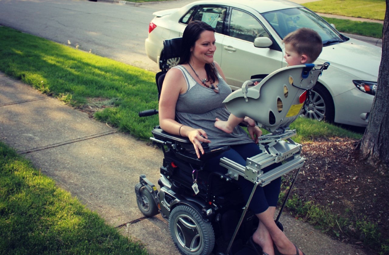 wheelchair baby carrier